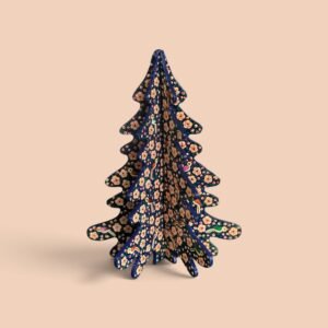 Hand-Painted Kashmiri Papier-Mache Holiday Tree Decor